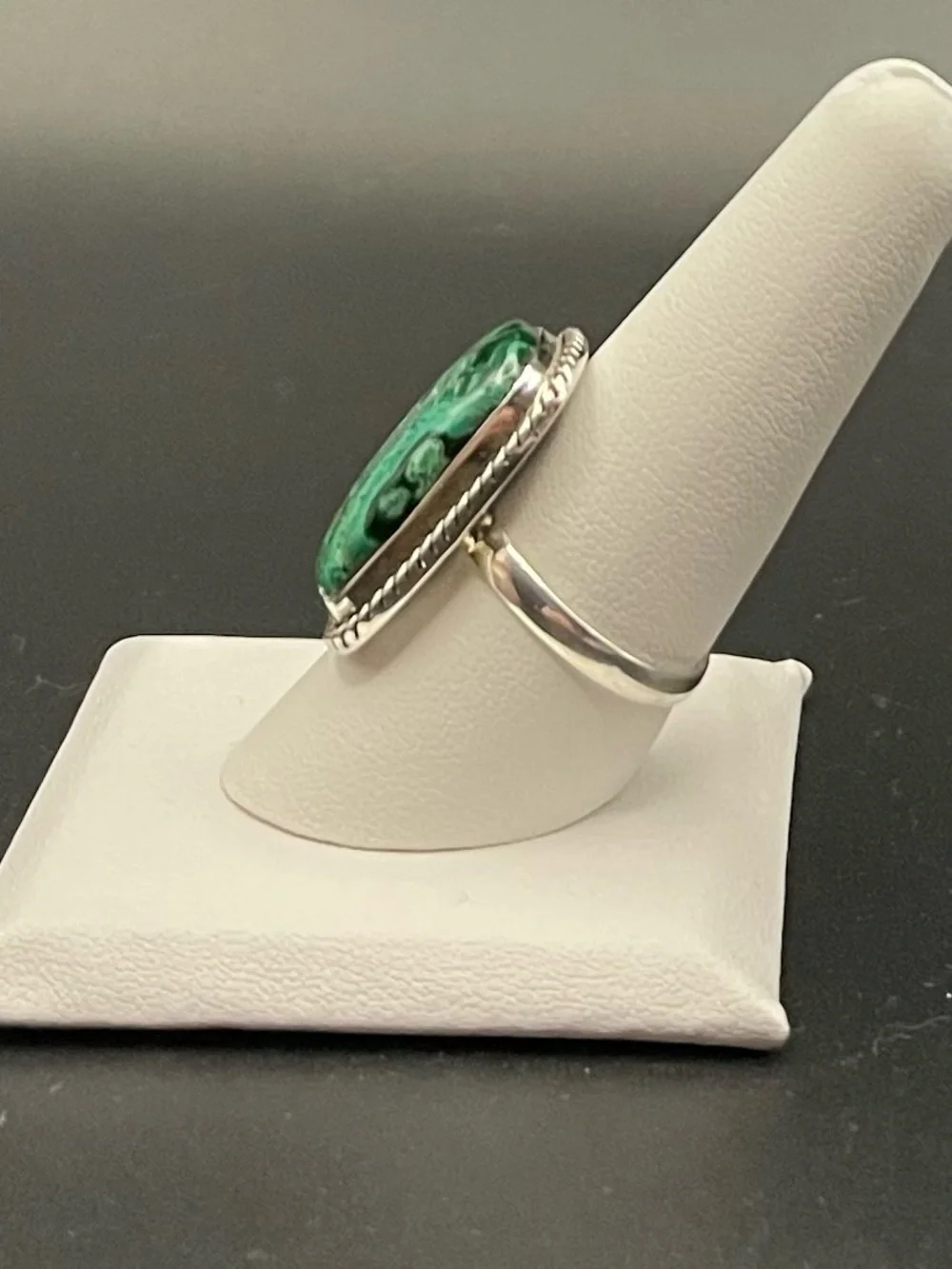 NWOT .925 sterling silver natural Azurite Malachite ring size 9